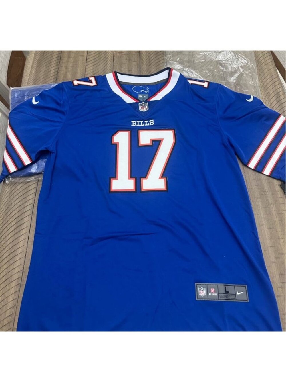NFL Football Buffalo Bills Josh Allen #17 Sewn Jersey XL Blue NWT